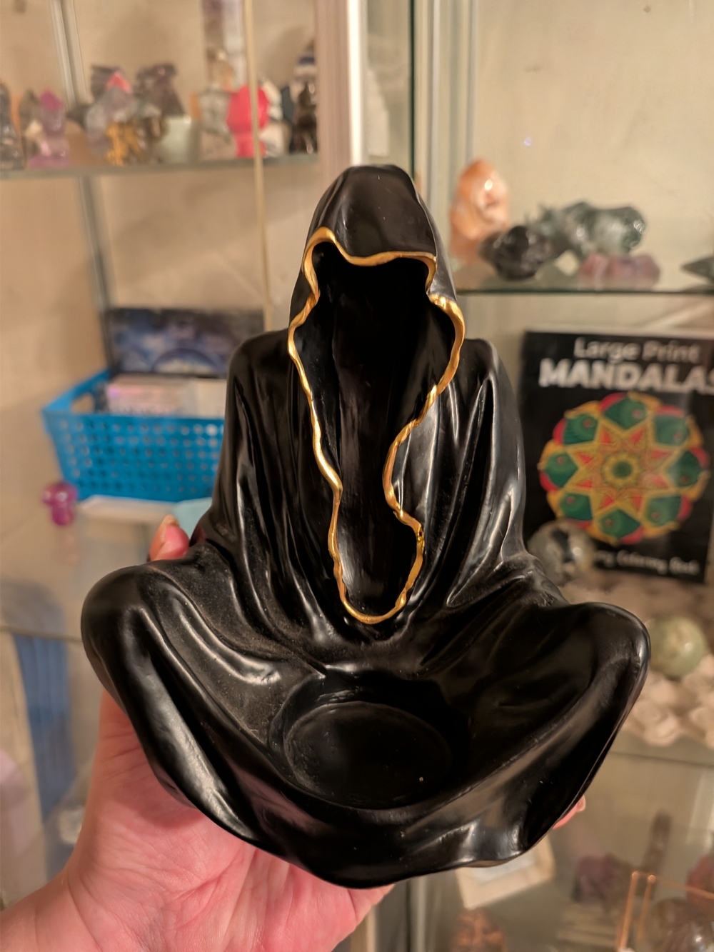 "The Crystal Keeper" Grim Reaper Sphere Holder